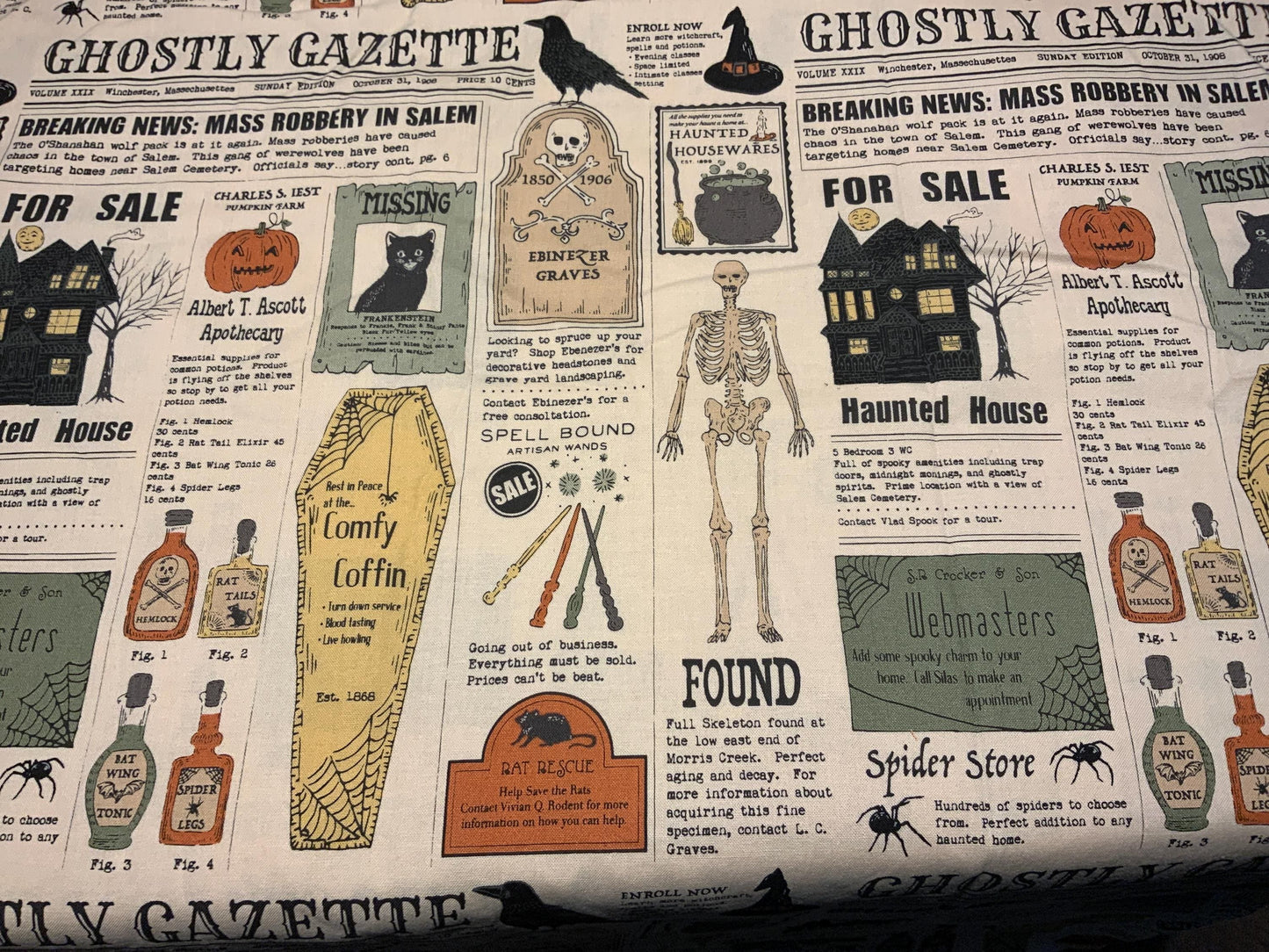 Ghostly Gazette Nest Bed