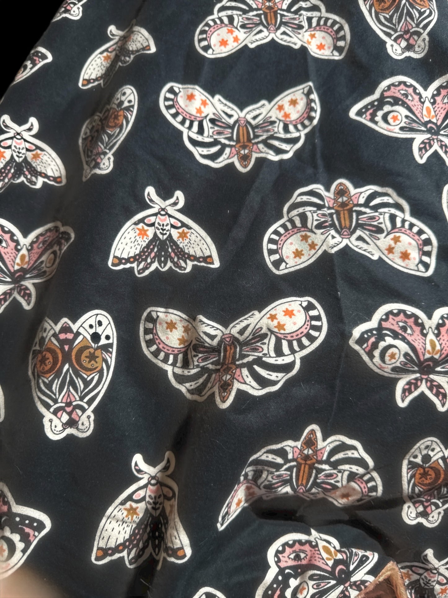 Wiccan Moths Snuggle Sack Bed