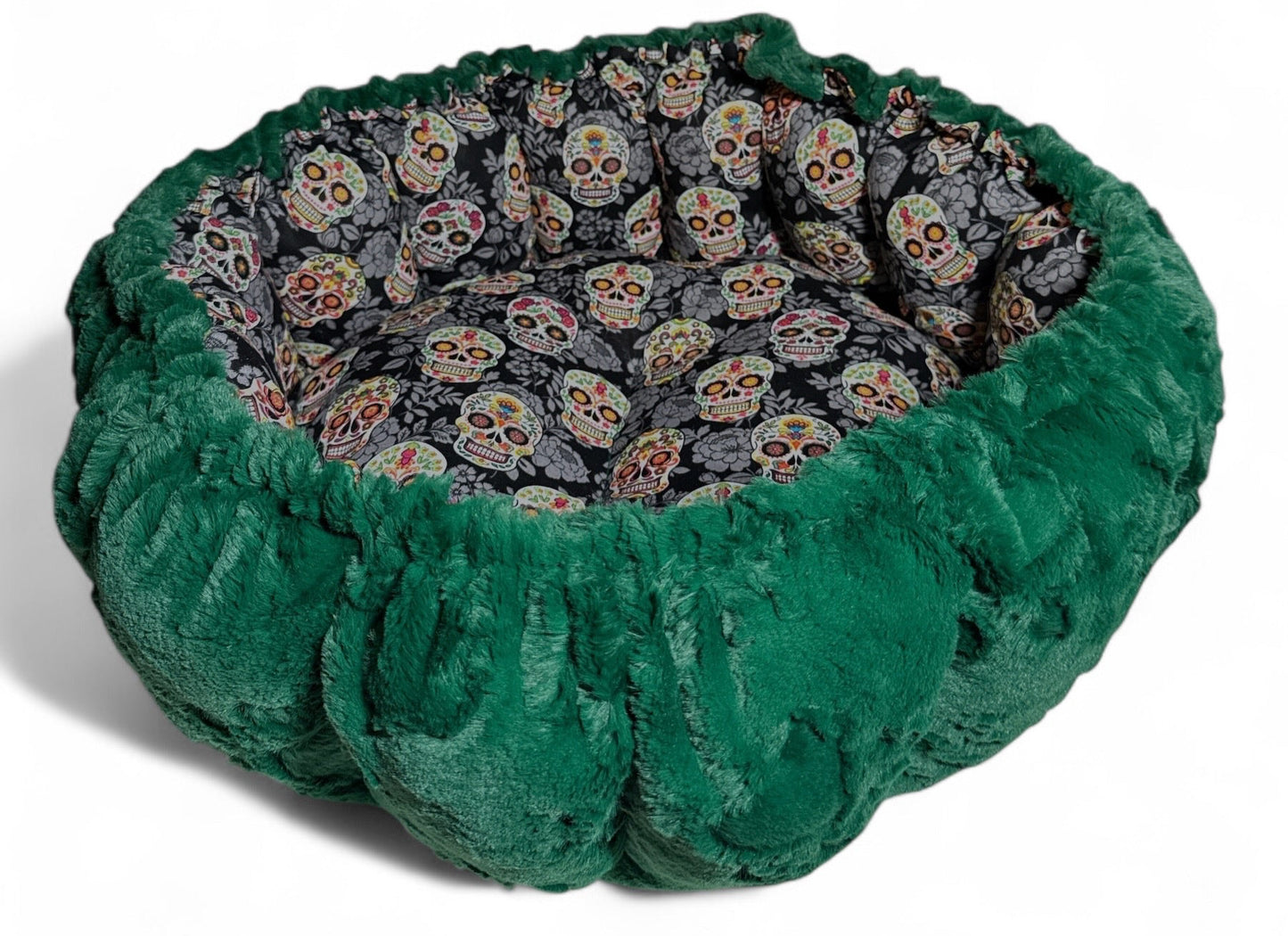 Floral Sugar Skulls Nest Bed