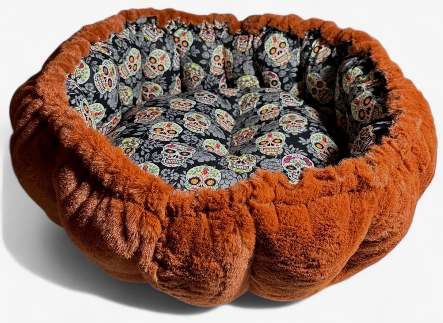 Floral Sugar Skulls Nest Bed