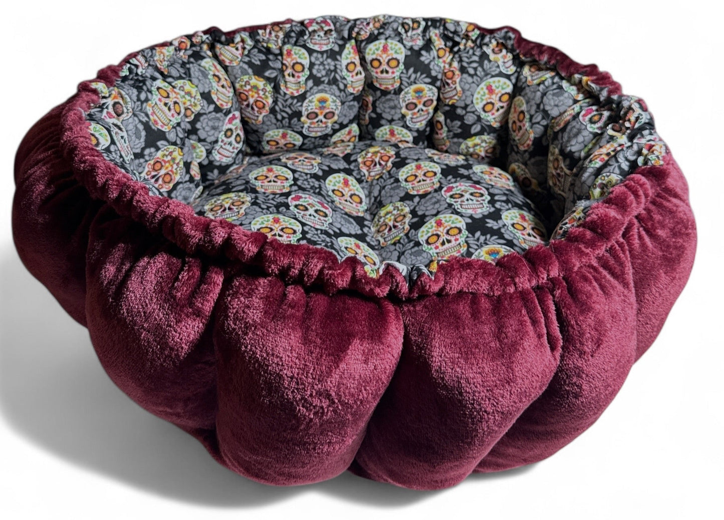 Floral Sugar Skulls Nest Bed