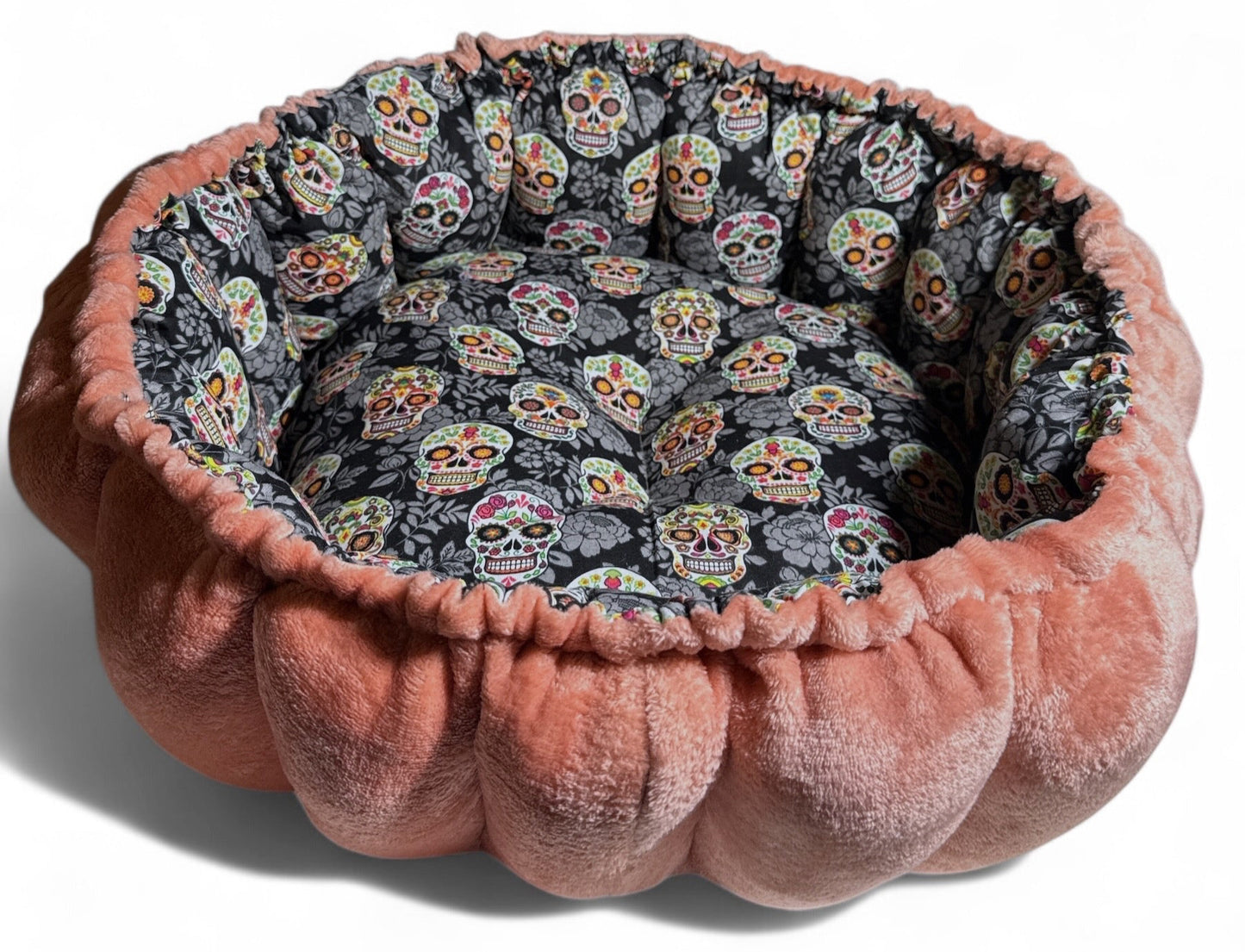 Floral Sugar Skulls Nest Bed