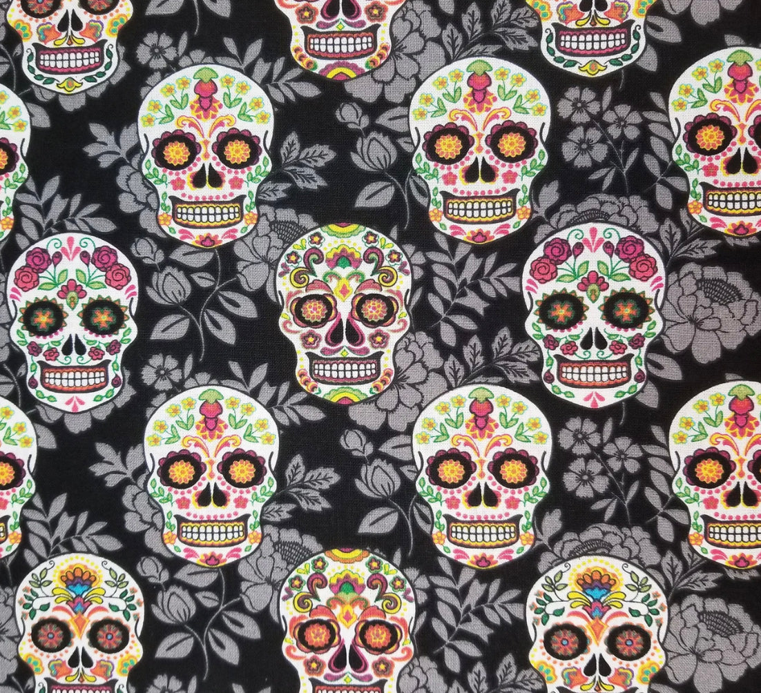 Floral Sugar Skulls Nest Bed