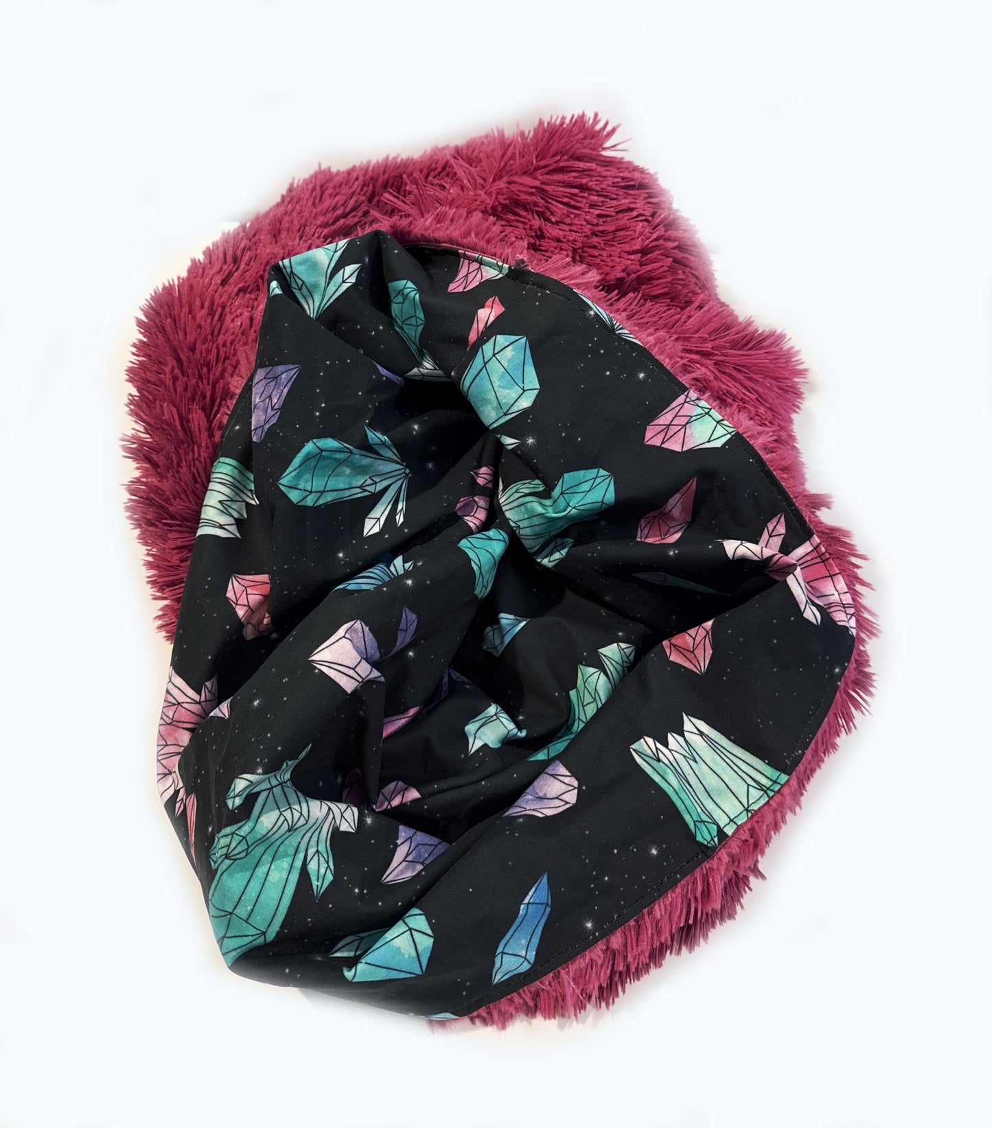 Watercolor Crystals Snuggle Sack Bed