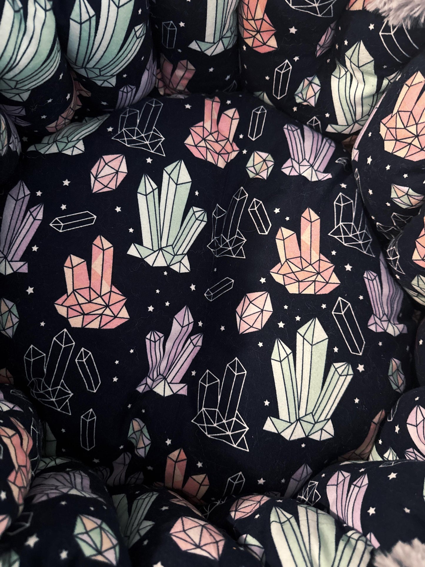 Colorful Crystals Snuggle Sack Bed