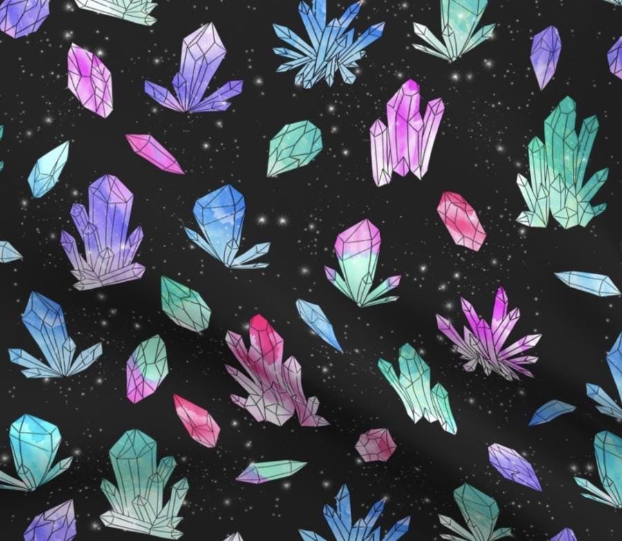 Watercolor Crystals Snuggle Sack Bed