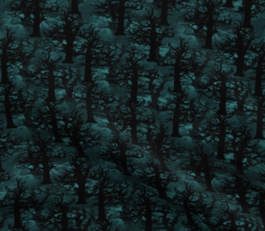 Haunting Trees Large Nest Bed