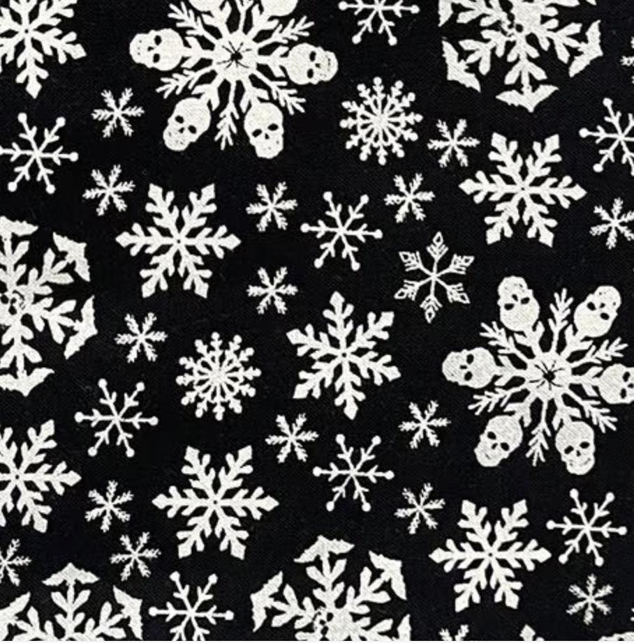 Skull Snowflakes Snuggle Sack Bed