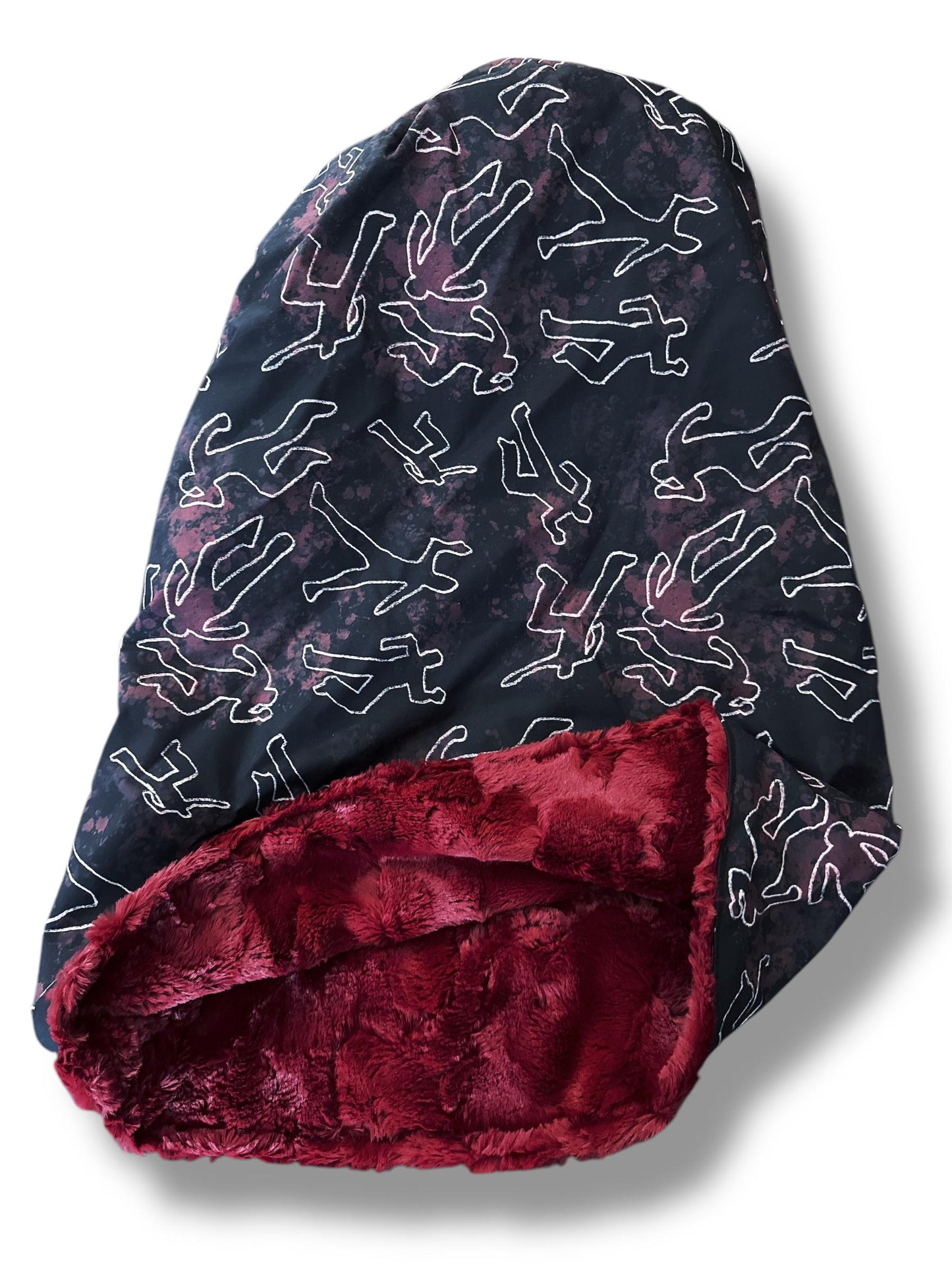 Body Chalk Outline Snuggle Sack Bed