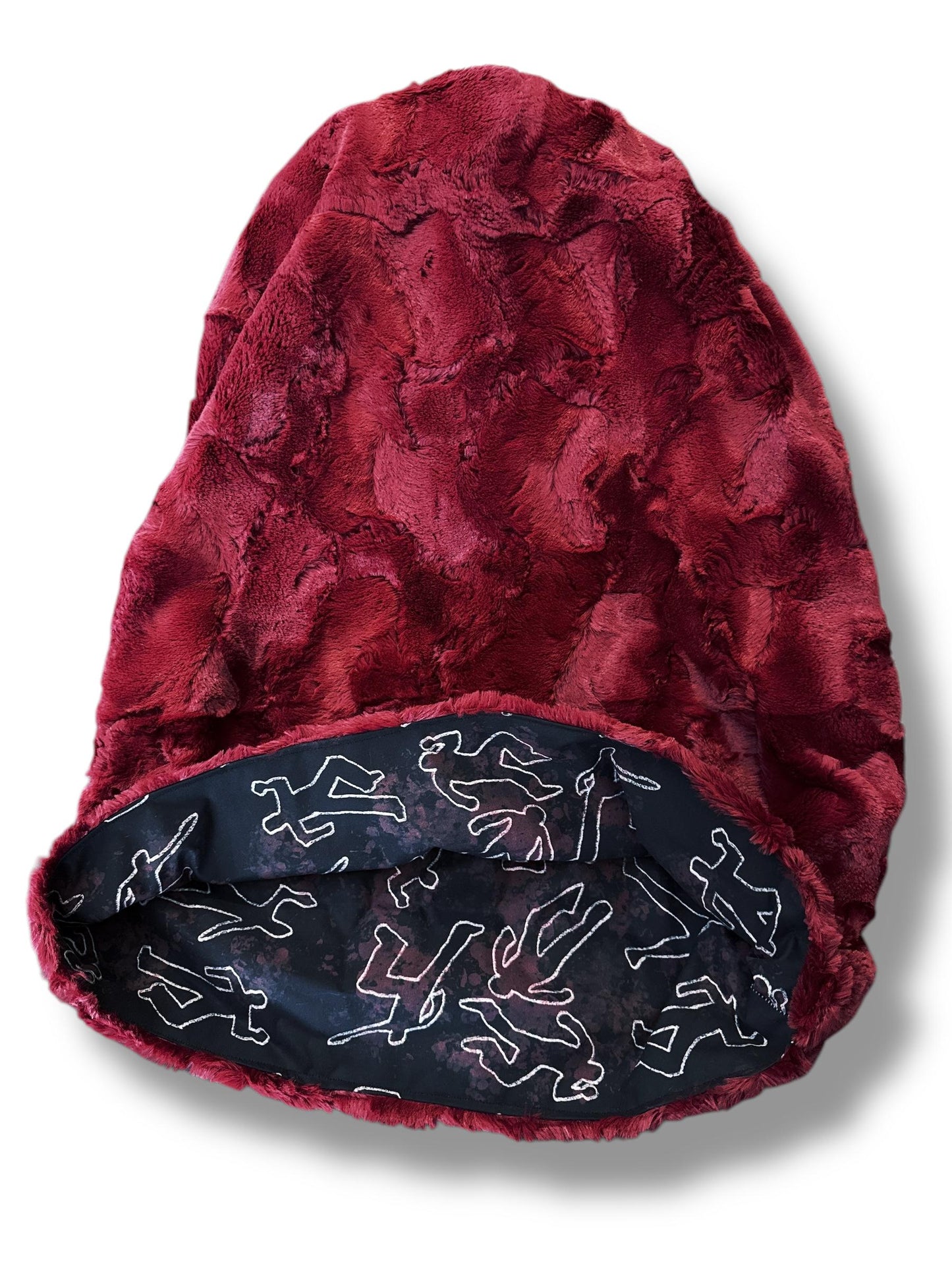 Body Chalk Outline Snuggle Sack Bed
