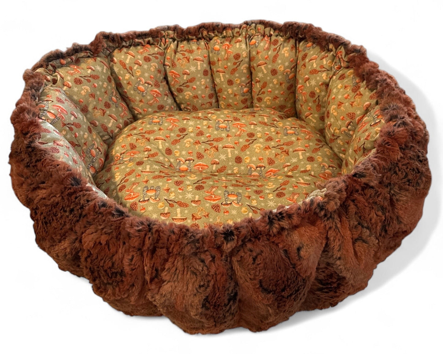 Winter Shrooms Nest Bed