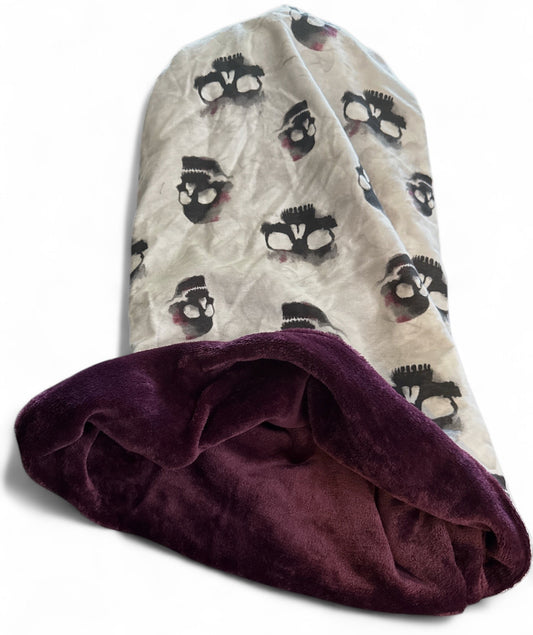 Faded Skulls Snuggle Sack Bed