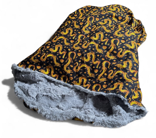 Golden Dragons Snuggle Sack Bed