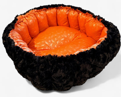 Metallic Mystic Orange Nest Bed