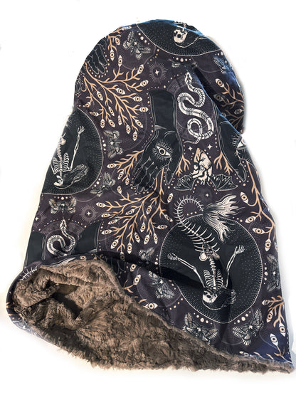 Siren's Skeleton Snuggle Sack Bed