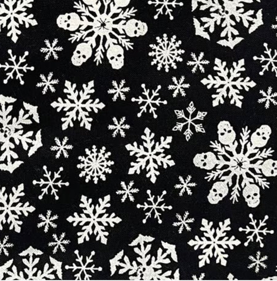 Skull Snowflakes Nest Bed
