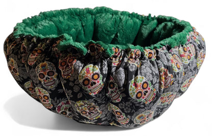 Floral Sugar Skulls Nest Bed