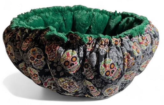 Floral Sugar Skulls Nest Bed