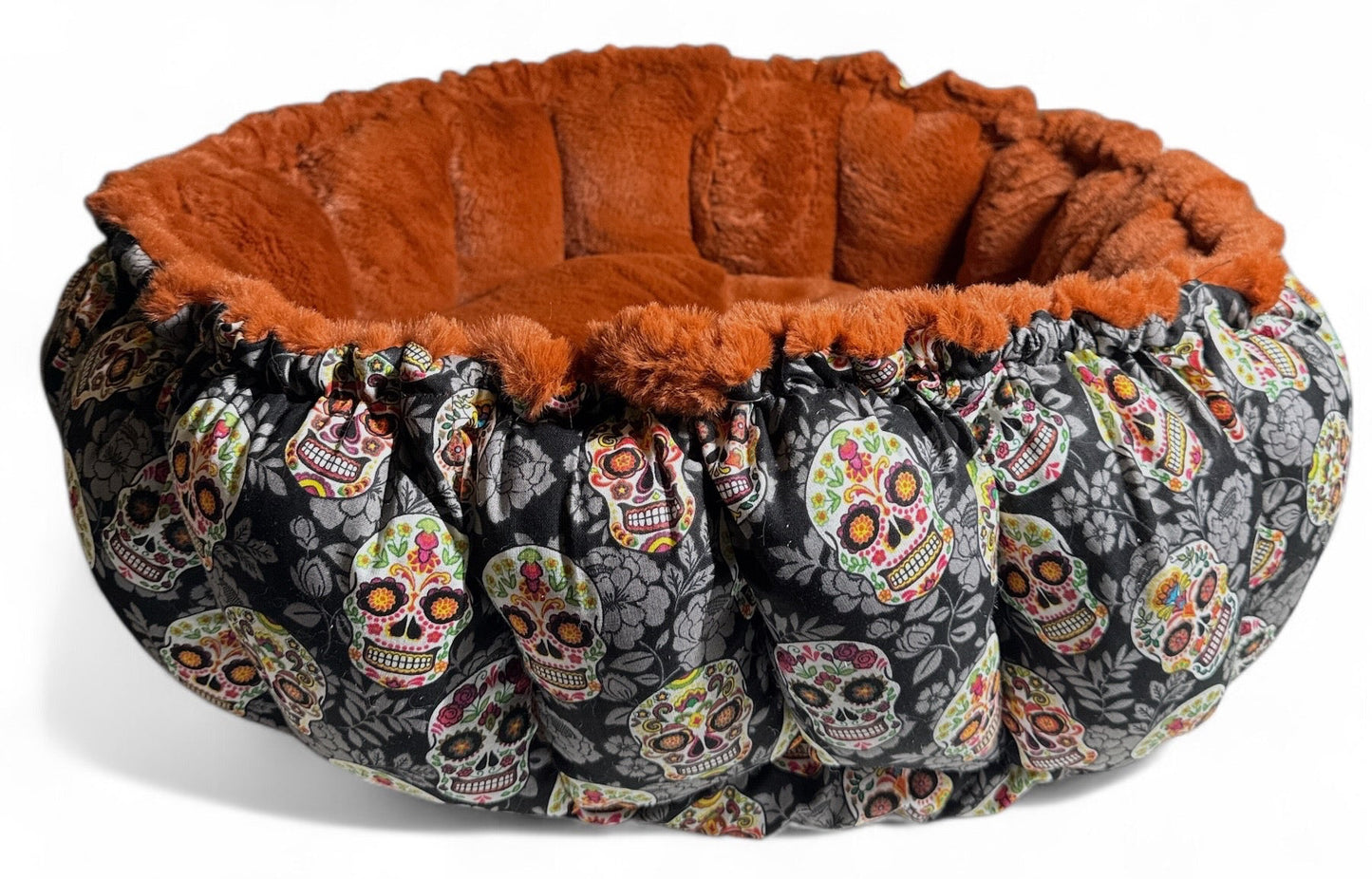 Floral Sugar Skulls Nest Bed