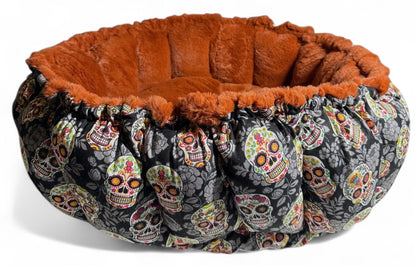 Floral Sugar Skulls Nest Bed