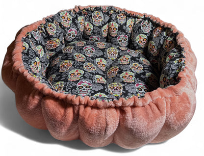 Floral Sugar Skulls Nest Bed