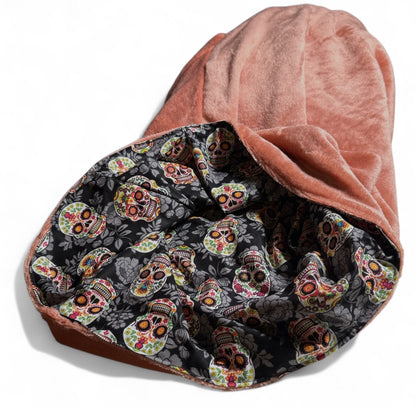 Floral Sugar Skulls Snuggle Sack Bed