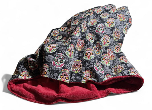 Floral Sugar Skulls Snuggle Sack Bed