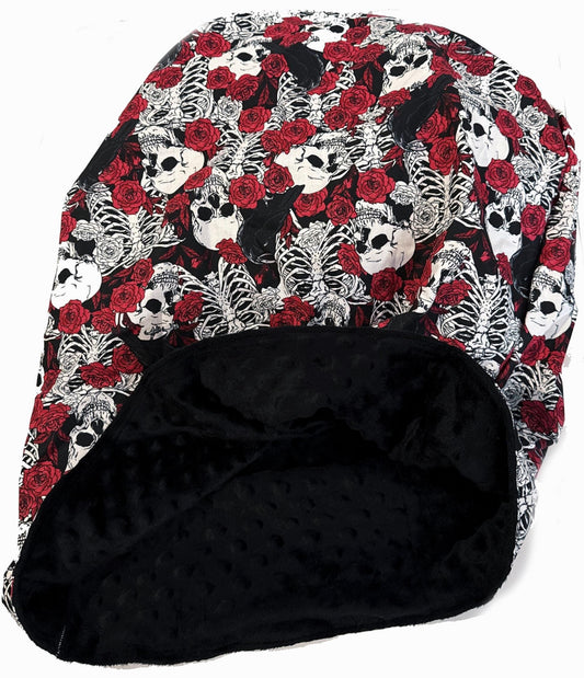 Ravens, Roses & Skulls - oh my! Snuggle Sack Bed