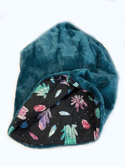 Watercolor Crystals Snuggle Sack Bed