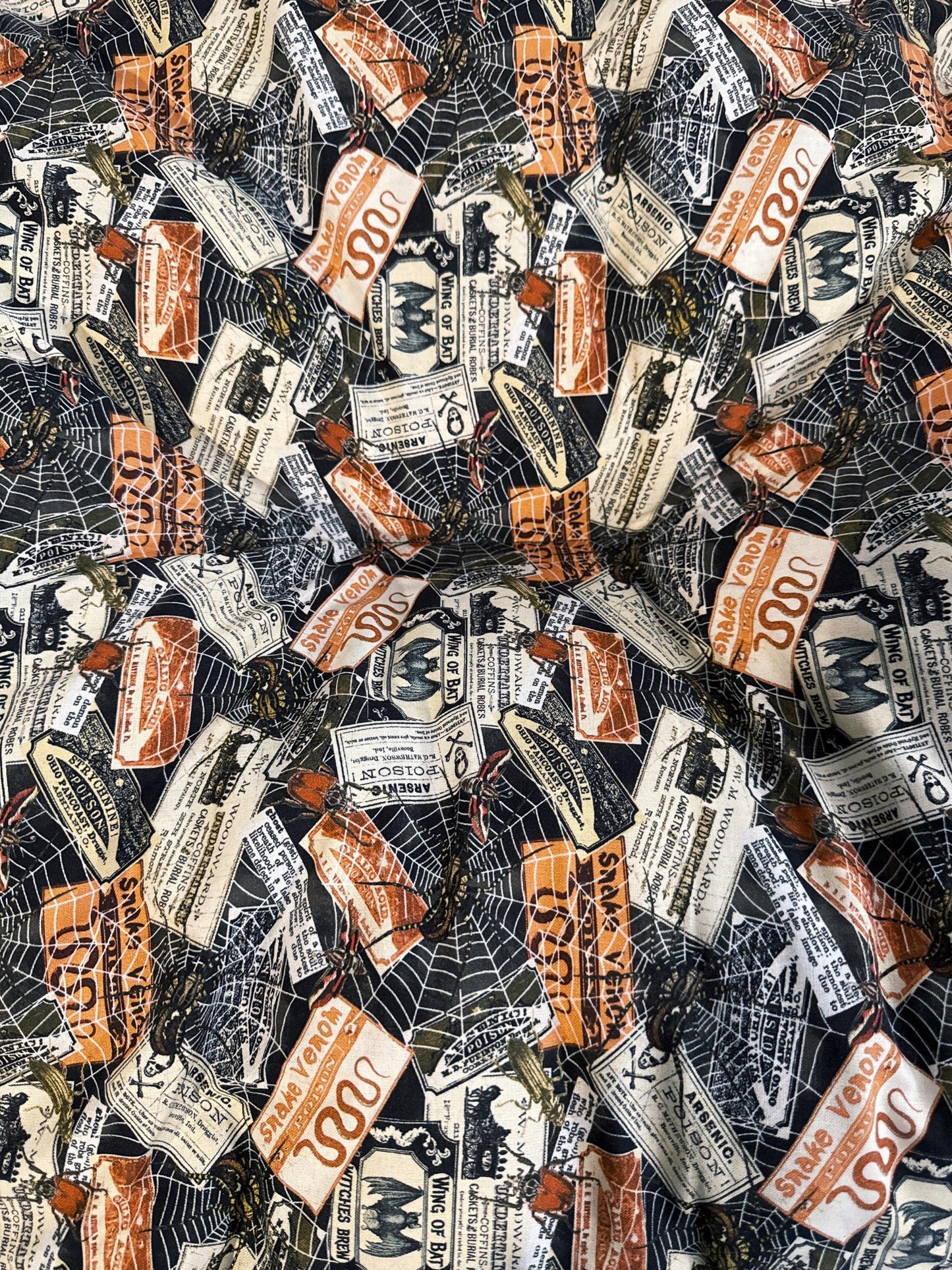POISON Labels Orange Large Nest Bed
