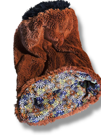 Blooming Skulls Snuggle Sack Bed