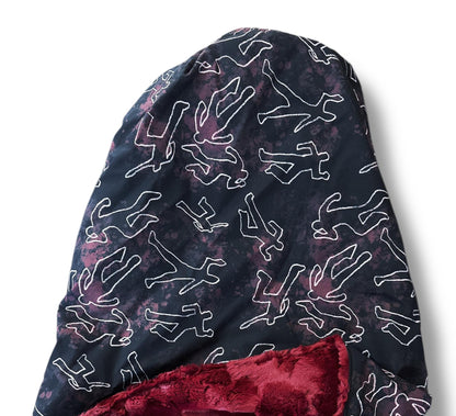 Body Chalk Outline Snuggle Sack Bed