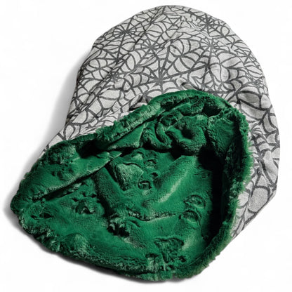 Web Noir Snuggle Sack Bed