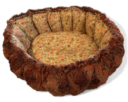 Winter Shrooms Nest Bed